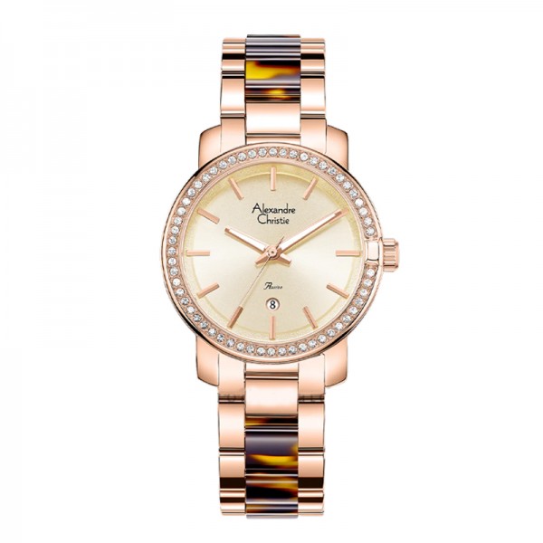 Alexandre Christie AC 2B23 Rosegold Brown New LDBRGLNBO Alexandre Christie AC 2B23 Rosegold Brown New LDBRGLNBO